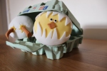 hatching chick cupcakes